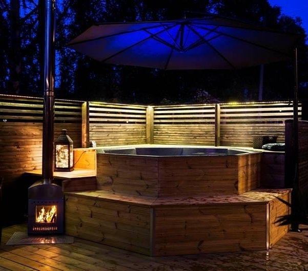 Terrasspool byggsats, vedeldad - Bild 2