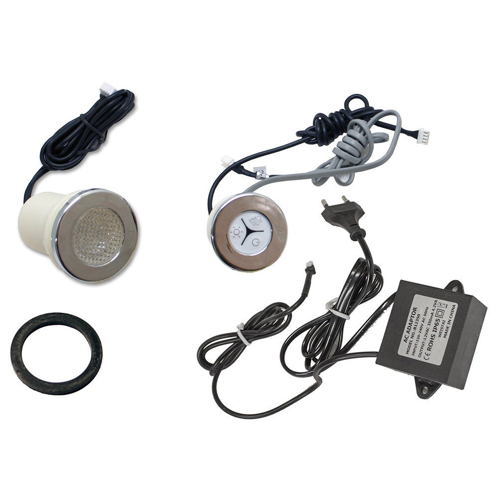 LED X 18 SPA-belysningspaket med knapp och transformator
