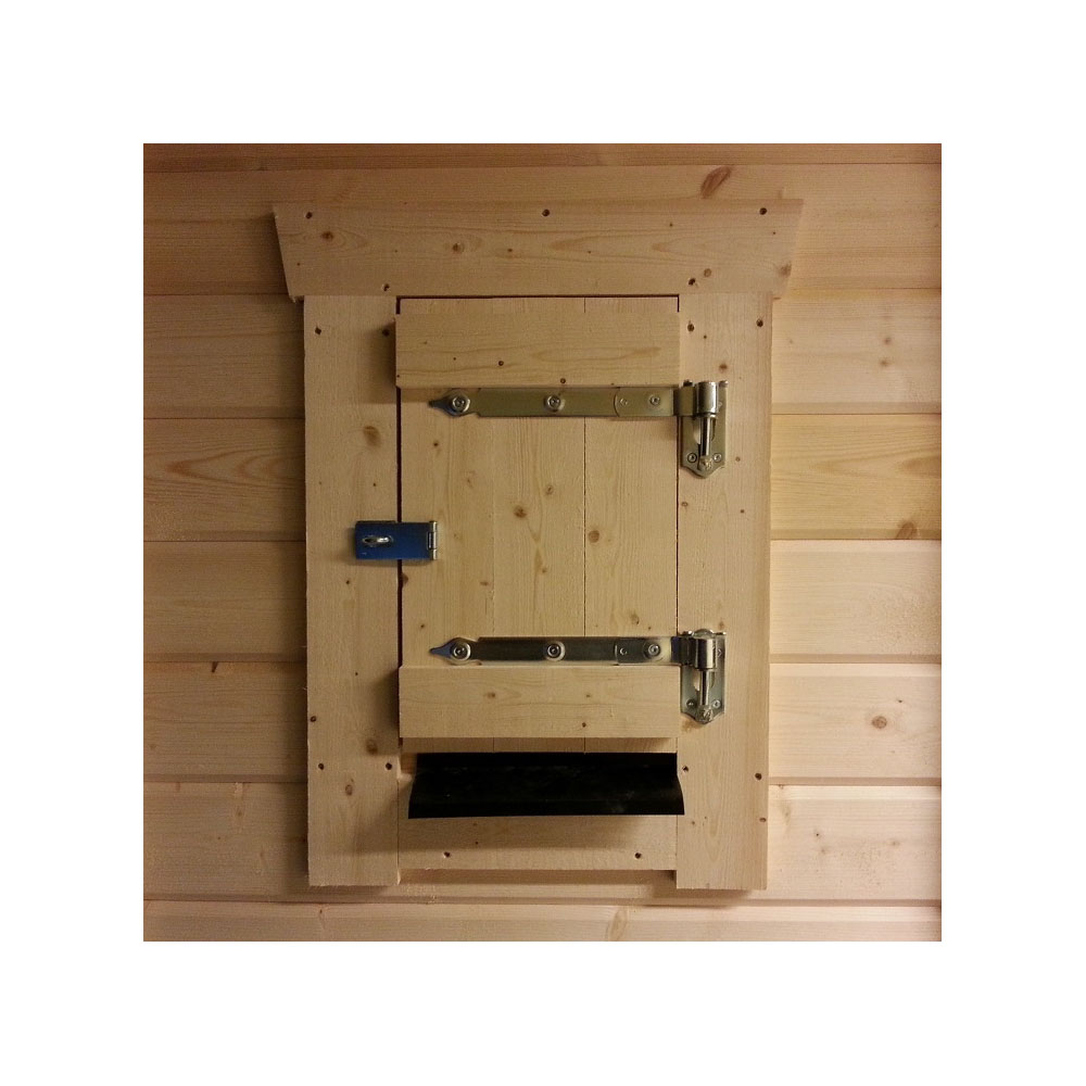 Täcklucka lågfönster stängd