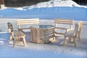Grillplats Fjälldal, obehandlat trä